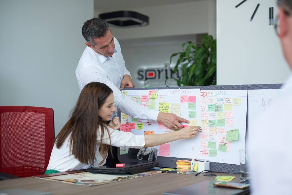 Marketing planning with agile techniques and post-its