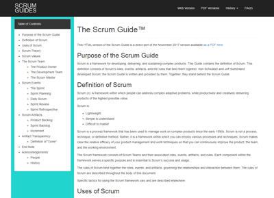 The Scrum guide